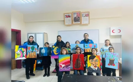 Nevşehir Emniyetinden Gençlere Sanat Desteği: ÇOGEP Kapsamında Akrilik Boya Kursu