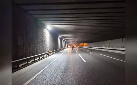 Kocaeli Büyükşehir’den Enerji Tasarrufu Hamlesi: Osmangazi Köprüsü Tüneli LED Işıklarla Yenilendi