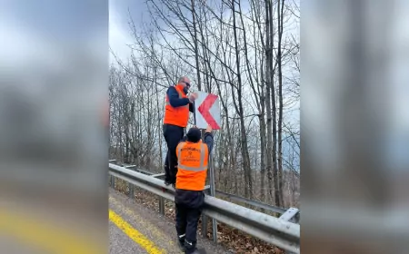 Kartepe Zirve Yolunda Kışa Hazırlık Tamam