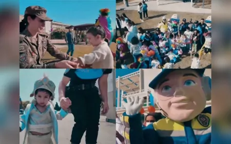 Mersin'de Polislerden Minik Öğrencilere Temel Trafik Eğitimi