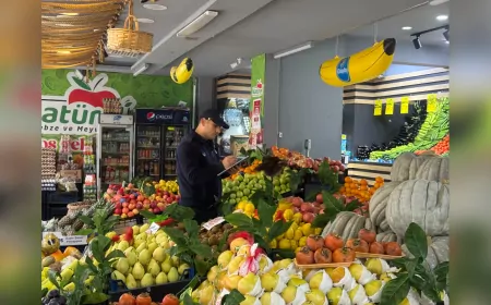 Çorum Belediyesi’nden Manav ve Marketlere Sıkı Denetim