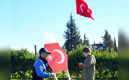 Çanakkale Emniyetinden Uçurtma Şenliği: Çocuklarla Gökyüzüne Umut Taşıdılar