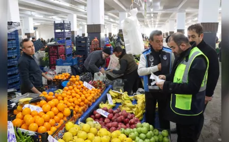 Yalova Merkez Pazaryeri’nde Fatura ve Belge Denetimi