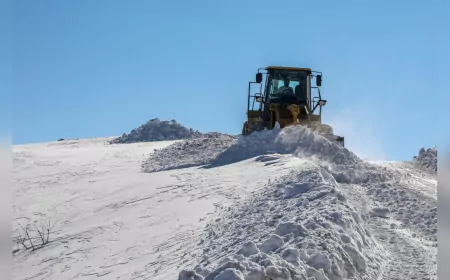 Van Büyükşehir Belediyesi Karla Mücadele Çalışmalarını Sürdürüyor