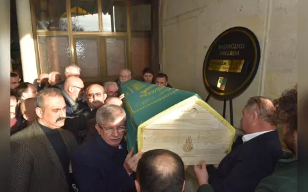 Genel Başkan Ahmet Davutoğlu, Merhum İsmail Hakkı Şişman’ın Cenaze Törenine Katıldı