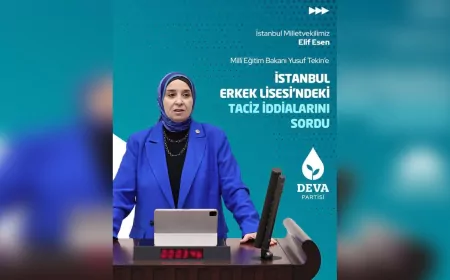 DEVA Partisi'nden İstanbul Erkek Lisesi’ndeki Olaylara Soru Önergesi
