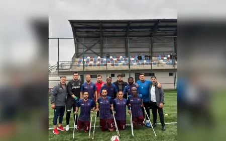 Trabzon Büyükşehir Belediyesi Ampute Futbol Takımı Zirve Takibini Sürdürüyor