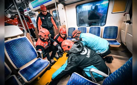 Menemen İZBAN İstasyonu’nda Deprem ve Kaza Tatbikatı Gerçeğini Aratmadı