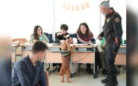 Üniversitelilerin İlgi Odağı Narkotik Köpeği “Leo” Oldu
