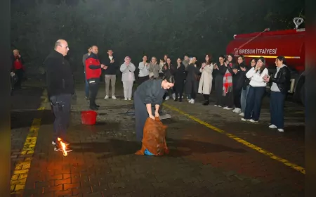 Tıp Fakültesi Öğrencilerine Yangın Güvenliği Eğitimi Verildi