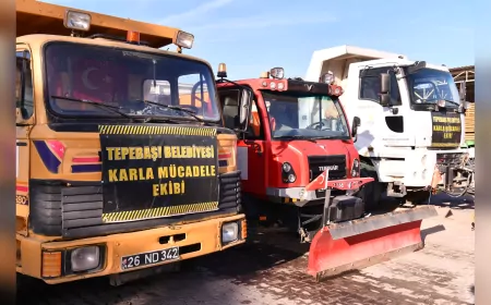 Tepebaşı Belediyesi Karla Mücadeleye Hazır