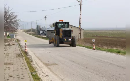 Büyükşehir Belediyesi’nden Kırsal Mahalle Yollarına Yatırım