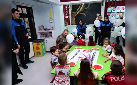 Amasya Emniyetinden Miniklere Sürpriz Ziyaret