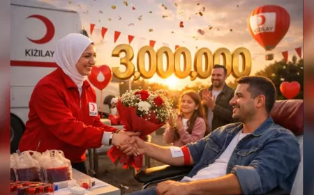 Türk Kızılayı Tarihinde Bir İlk: 3 Milyon Ünite Kan Bağışı Gerçekleşti