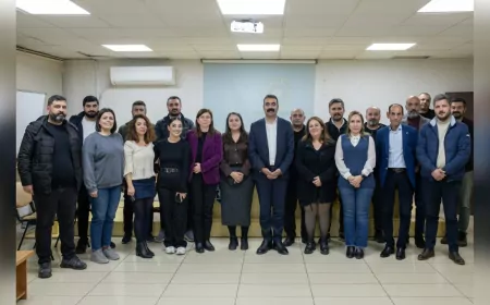 Diyarbakır Büyükşehir Belediyesi Başkanları KESK Şubeler Platformu’nu Ziyaret Etti