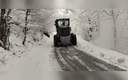 Trabzon Büyükşehir Ekipleri, Hasta Vatandaş İçin Kapalı Yolu Açtı