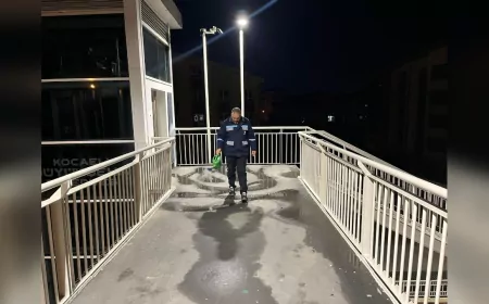 Kocaeli Büyükşehir’den Buzlanmaya Karşı Yoğun Mesai