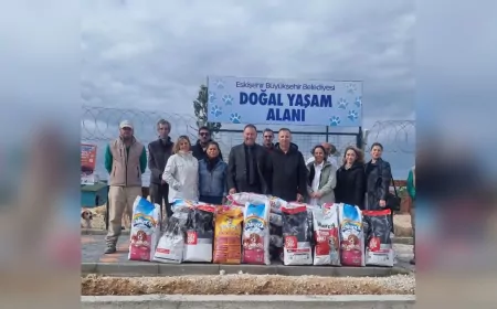Eskişehir Büyükşehir Belediyesi'nden Can Dostlara 10 Tonluk Mama Desteği