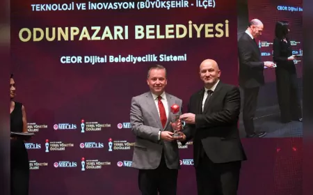Odunpazarı Belediyesi’ne “Teknoloji ve İnovasyon” Ödülü