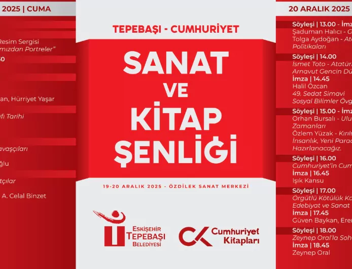 Tepebaşı-Cumhuriyet Sanat ve Kitap Şenliği Başlıyor