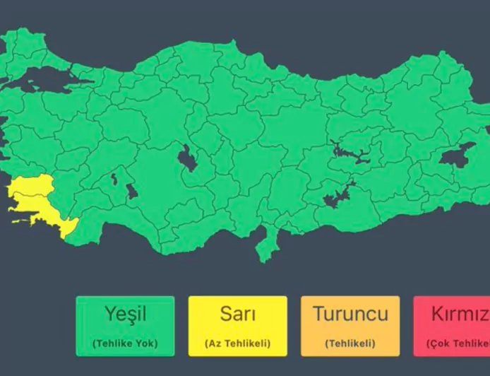 Meteoroloji’den Aydın ve Muğla İçin Kuvvetli Yağış Uyarısı