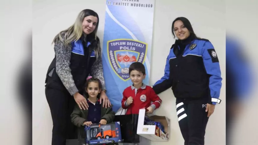 Erzurum'da Polislerden Küçük Kutalp'e Anlamlı Jest