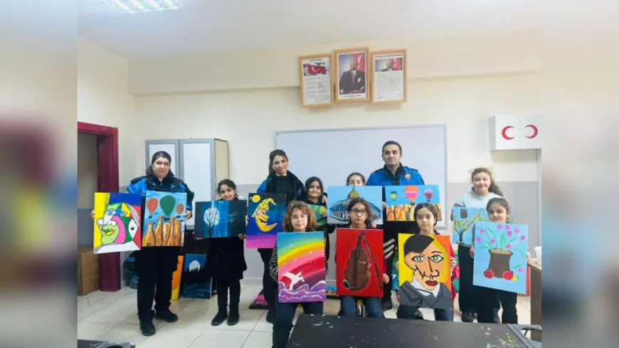 Nevşehir Emniyetinden Gençlere Sanat Desteği: ÇOGEP Kapsamında Akrilik Boya Kursu