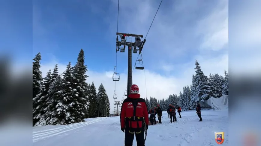 Uludağ’da JAK ve AFAD Ekiplerinden Teleferikten Kurtarma Tatbikatı