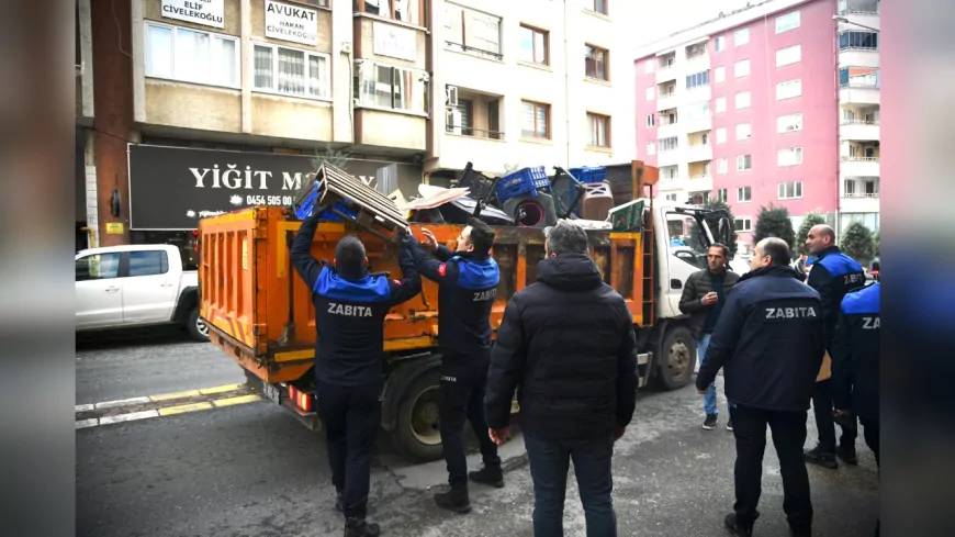 Giresun’da Kaldırım İşgaline Geçit Yok: Zabıta Ekipleri Müdahale Etti
