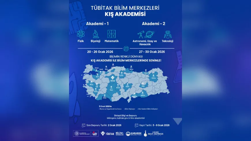 TÜBİTAK Kış Akademisi Karabük’te Gençlerle Buluşuyor