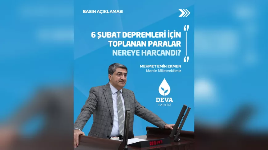 Ekmen'den “Tek Yürek” Kampanyasına İlişkin Şeffaflık Çağrısı