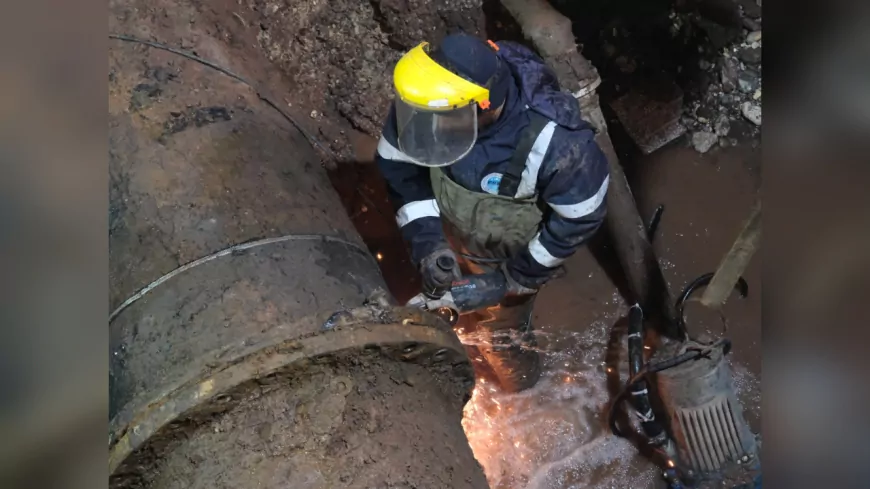 Eskişehir’de Ana Su Hattı Arızası Nedeniyle Onarım Çalışmaları Devam Ediyor
