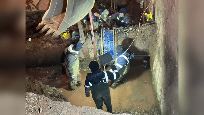 ESKİ’den Su Hattı Arızasına Hızlı Müdahale: Su Verilmeye Başlanacak