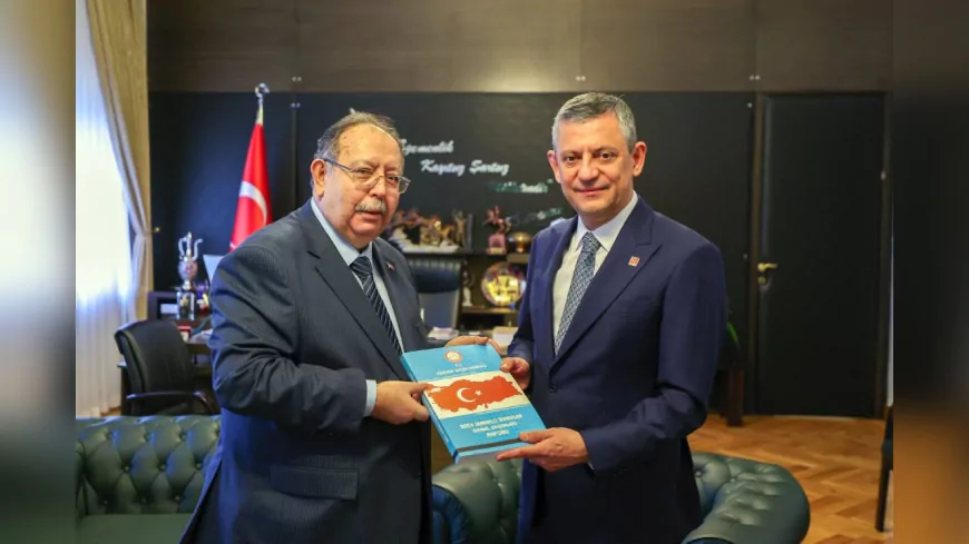 Özgür Özel ve YSK Başkanı Ahmet Yener TBMM’de Bir Araya Geldi