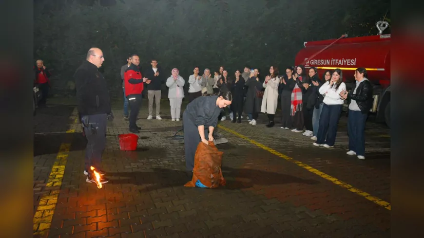 Tıp Fakültesi Öğrencilerine Yangın Güvenliği Eğitimi Verildi