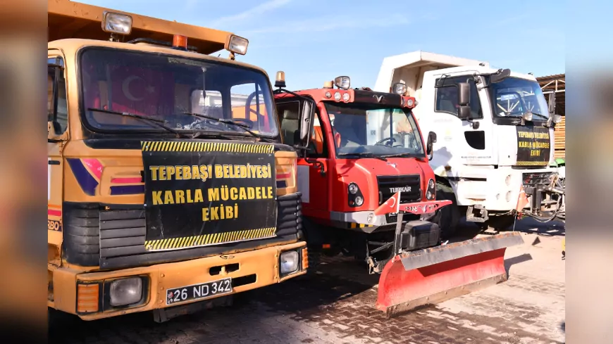 Tepebaşı Belediyesi Karla Mücadeleye Hazır