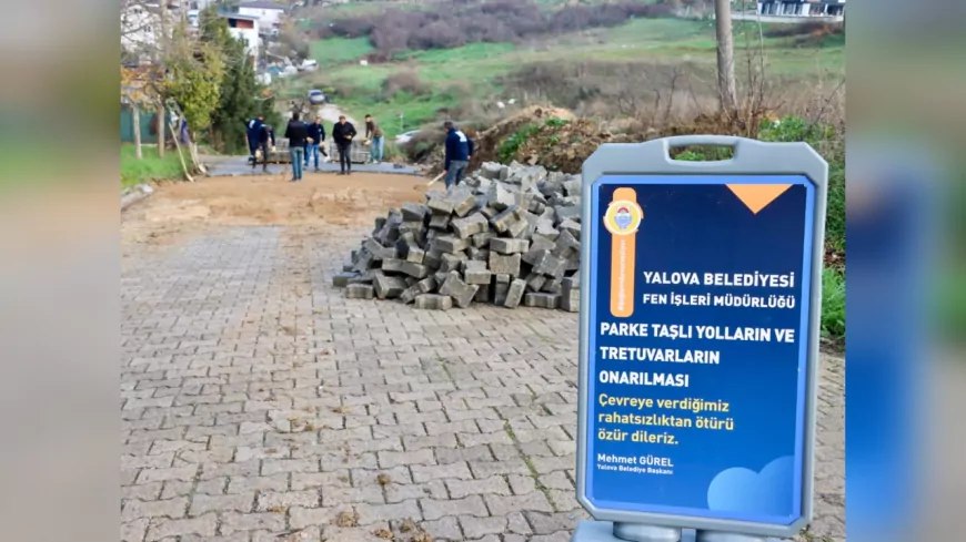 Yalova Belediyesi’nden Hem Sokaklara Hem Parklara Bakım