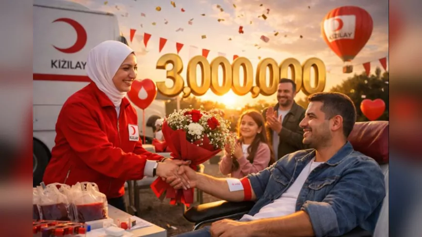Türk Kızılayı Tarihinde Bir İlk: 3 Milyon Ünite Kan Bağışı Gerçekleşti