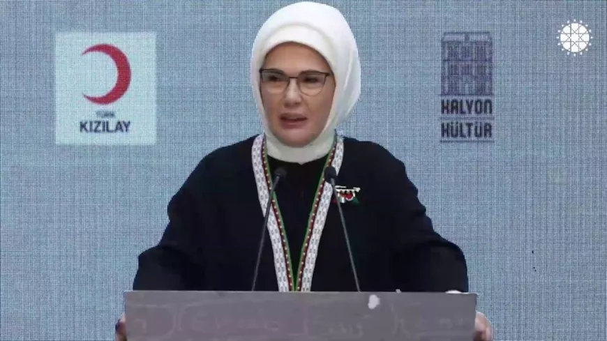 Emine Erdoğan: “Gazze’ye Atılan Bombalar, Hiroşima’nın 14 Katı Yıkım Gücüne Sahip”