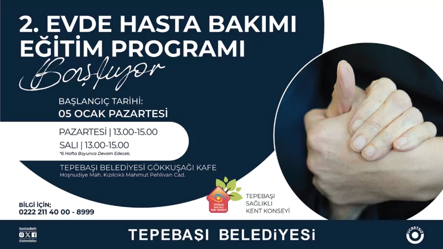 Evde Hasta Bakımı Eğitimi Devam Ediyor: İkinci Program Başlıyor