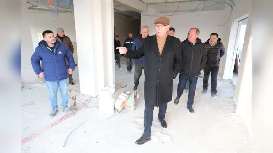 Başkan Kazım Kurt, Alzheimer Merkezi İnşaatını Yerinde İnceledi