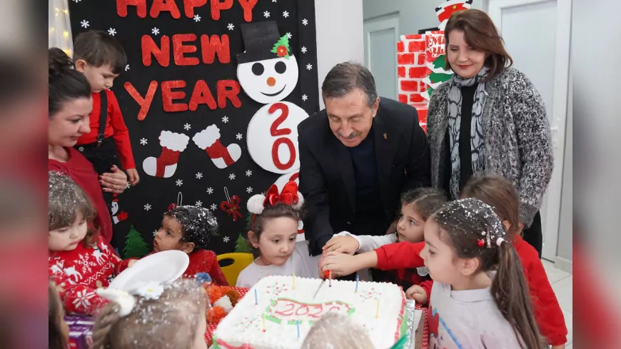 Başkan Ataç, Miniklerle Yeni Yıl Coşkusunu Paylaştı