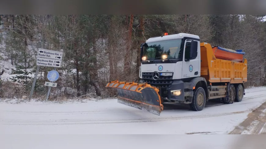 Eskişehir Büyükşehir Belediyesi Karla Mücadelede 7/24 Görev Başında