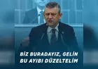 Özgür Özel: “Market poşetine yüzde 100 zam yapanlar, emekliye yüzde 12 zammı uygun gördü”