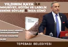 Yıldırım Kaya, Tepebaşı’nda Okurlarıyla Buluşacak