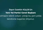 Ahmet Davutoğlu’ndan İzzettin Küçük’e Tebrik Mesajı