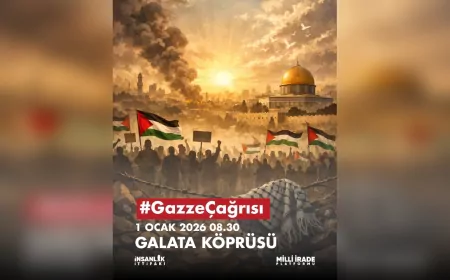 Ticaret Bakanlığı, Filistin’e Destek İçin Galata Köprüsü’nde Vicdan Nöbetine Çağırıyor