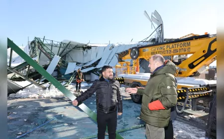 Başkan Gülpınar, Kar Yağışından Zarar Gören İşyerlerini Yerinde İnceledi