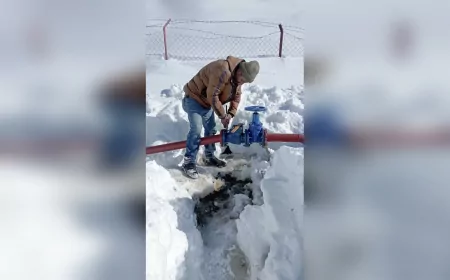 Çatak’ta Çığdan Zarar Gören Terfi Merkezi Yeniden Hizmete Alındı