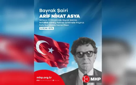 MHP’den Arif Nihat Asya’ya Vefa: “Bayrak Şairimizi Rahmet ve Minnetle Anıyoruz”